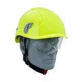 ProGuard Safety AlpinPLUS Hi-Vis Yellow Safety Helmet With Retractable Safety Spec SS98 : 2013 & EN397 ALPS-1-Y