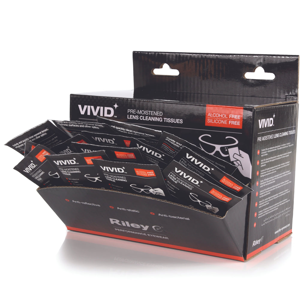 Riley 00080 VIVID Moist Lens Cleaning Tissues Affordable Quality Safety Products Safety
