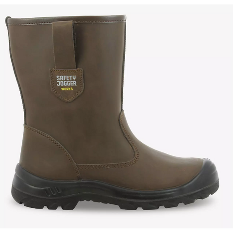 Safety Jogger ALASKAC S3 SRC Steel Toecap Heavy Duty Leather Safety Boots EN ISO 20345 ASTM F2413
