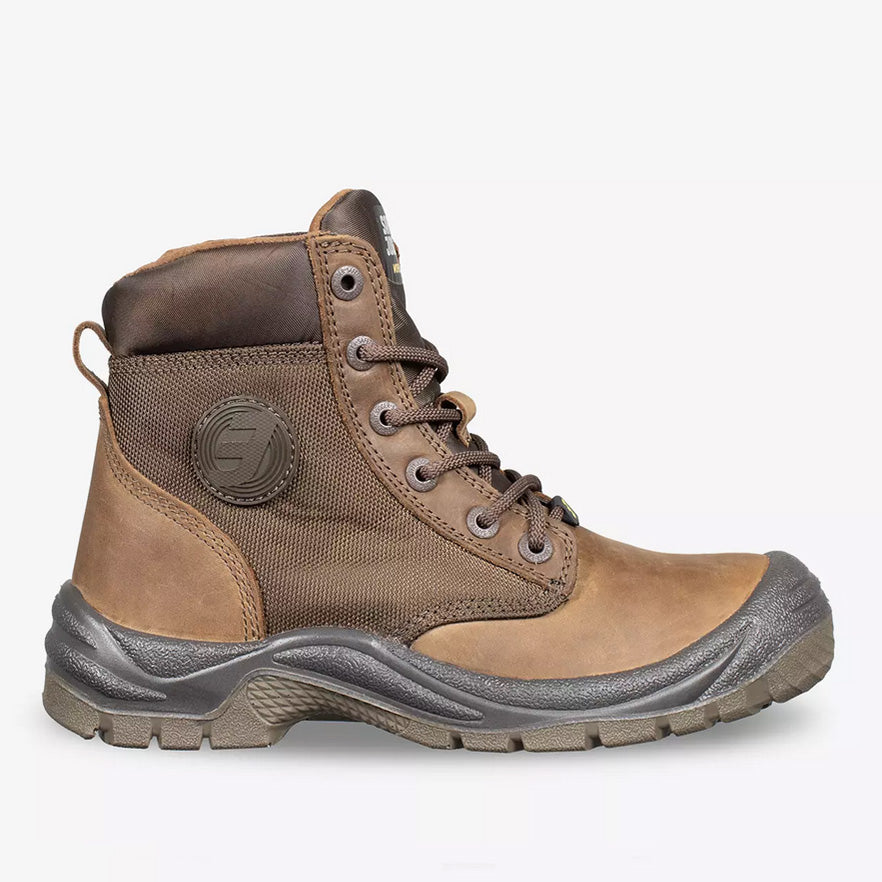 Safety Jogger Rush S3 Safety Shoe with Side Zip Camel Brown SJ