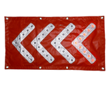 Star Plastic Reflective LED Directional Signage - Traffic Protection - Safety Solutions Singapore